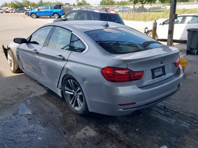 WBA4A9C59GG507858 - 2016 BMW 428 I GRAN SILVER photo 3