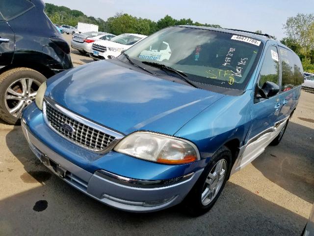 2FMDA53491BB65437 - 2001 FORD WINDSTAR S BLUE photo 2