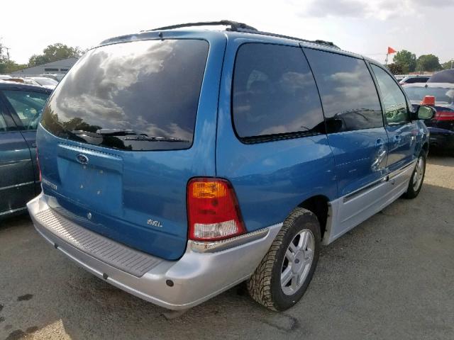 2FMDA53491BB65437 - 2001 FORD WINDSTAR S BLUE photo 4