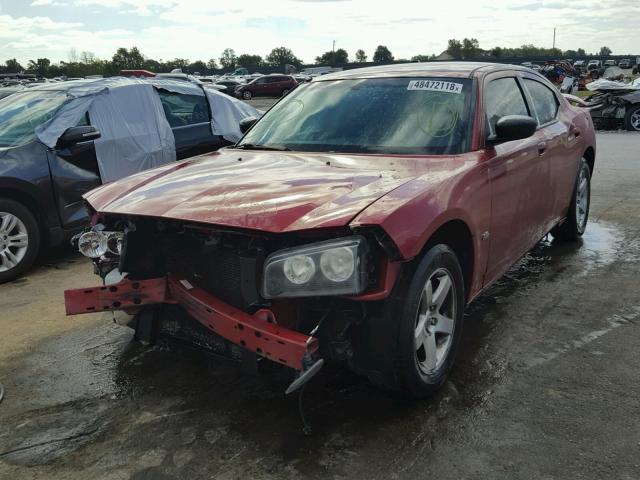 2B3KA33V19H546170 - 2009 DODGE CHARGER SX MAROON photo 2