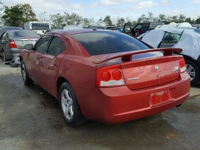 2B3KA33V19H546170 - 2009 DODGE CHARGER SX MAROON photo 3