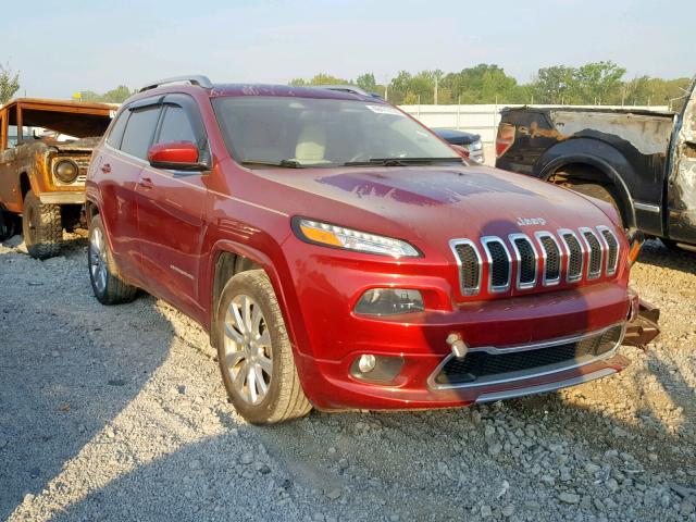 1C4PJLJB5GW295164 - 2016 JEEP CHEROKEE O BURGUNDY photo 1