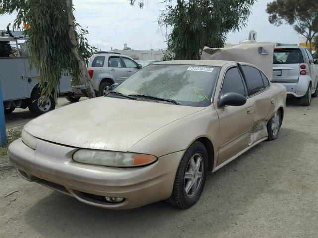 1G3NL52F13C107007 - 2003 OLDSMOBILE ALERO GL GOLD photo 2