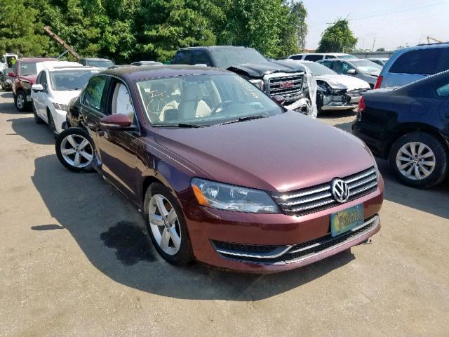 1VWBH7A31CC109425 - 2012 VOLKSWAGEN PASSAT SE RED photo 1