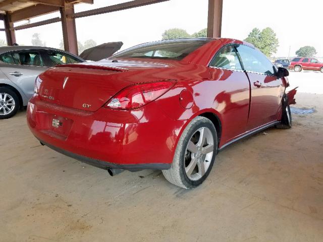 1G2ZH351374111751 - 2007 PONTIAC G6 GT RED photo 4