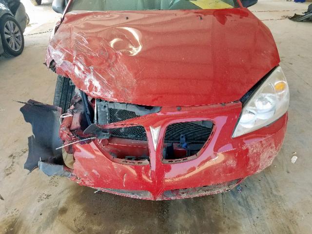 1G2ZH351374111751 - 2007 PONTIAC G6 GT RED photo 7