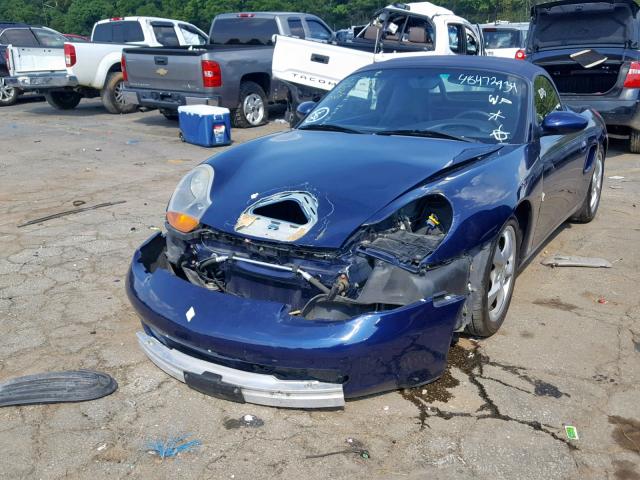 WP0CA29841U621962 - 2001 PORSCHE BOXSTER BLUE photo 2