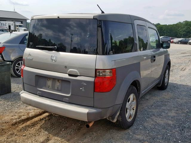 5J6YH28634L013632 - 2004 HONDA ELEMENT EX SILVER photo 4