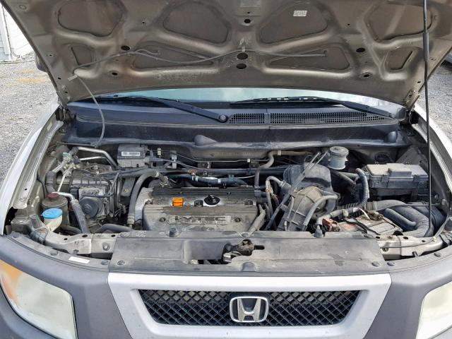 5J6YH28634L013632 - 2004 HONDA ELEMENT EX SILVER photo 7