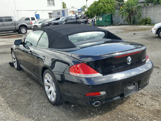 WBAEK13426CN78884 - 2006 BMW 650 I BLACK photo 3