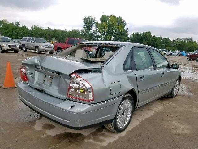 YV1TS92D741350439 - 2004 VOLVO S80 SILVER photo 4