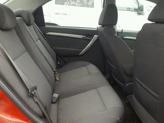 KL1TD56EX9B378045 - 2009 CHEVROLET AVEO LS RED photo 6
