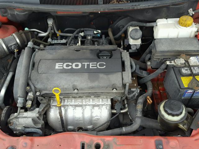 KL1TD56EX9B378045 - 2009 CHEVROLET AVEO LS RED photo 7