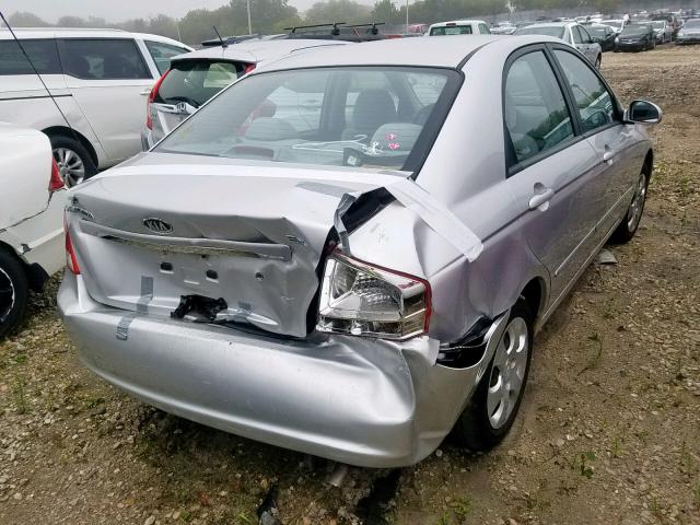 KNAFE222695665603 - 2009 KIA SPECTRA EX SILVER photo 4