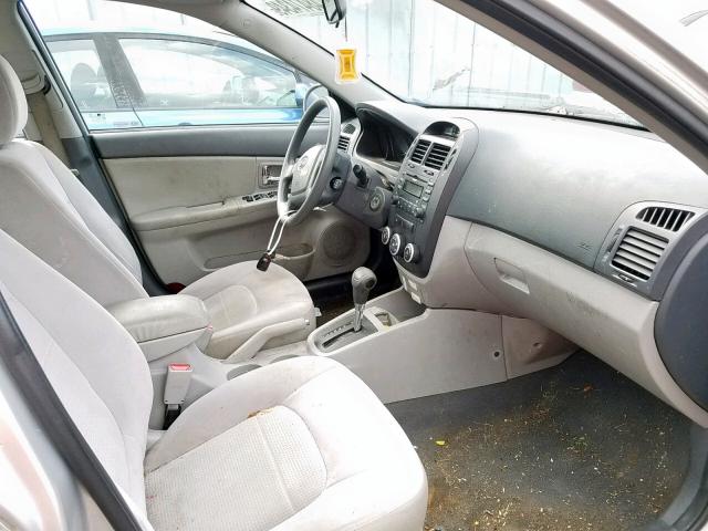 KNAFE222695665603 - 2009 KIA SPECTRA EX SILVER photo 5