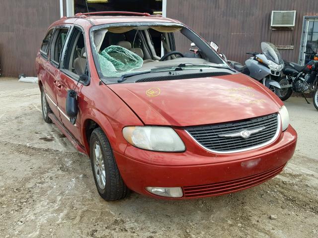 2C8GP64L52R753127 - 2002 CHRYSLER TOWN & COU RED photo 1