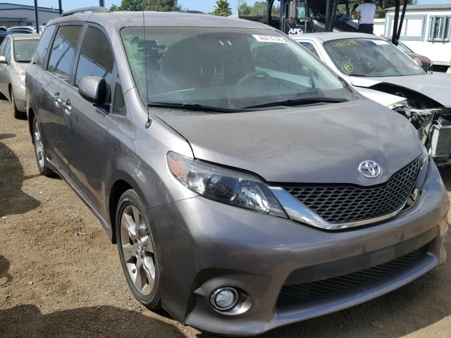 5TDXK3DC6ES496554 - 2014 TOYOTA SIENNA SPO GRAY photo 1