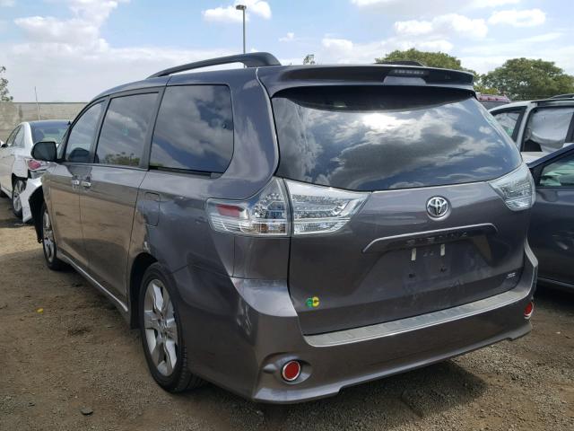 5TDXK3DC6ES496554 - 2014 TOYOTA SIENNA SPO GRAY photo 3