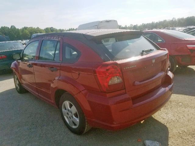 1B3HB28B67D133011 - 2007 DODGE CALIBER RED photo 3