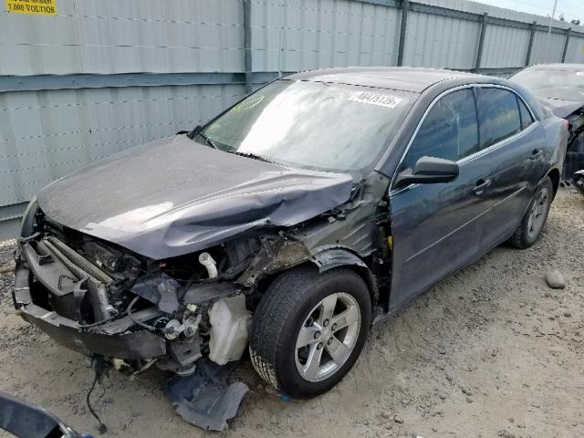 1G11B5SA2DF172592 - 2013 CHEVROLET MALIBU LS GRAY photo 2