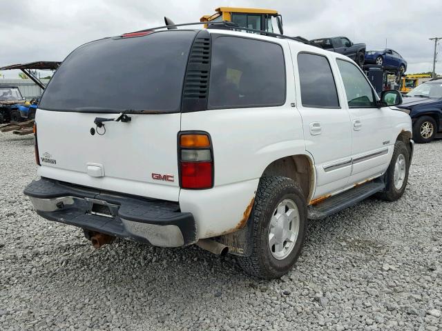 1GKEK13T65J150647 - 2005 GMC YUKON WHITE photo 4