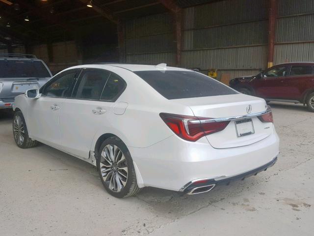 JH4KC1F51JC000130 - 2018 ACURA RLX TECH WHITE photo 3