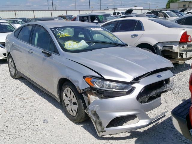 3FA6P0G79DR372649 - 2013 FORD FUSION S SILVER photo 1