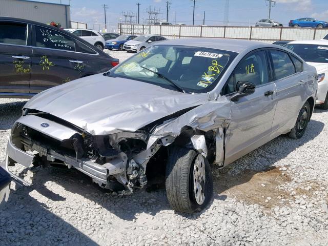 3FA6P0G79DR372649 - 2013 FORD FUSION S SILVER photo 2