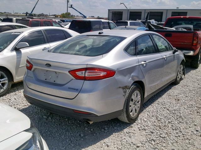 3FA6P0G79DR372649 - 2013 FORD FUSION S SILVER photo 4