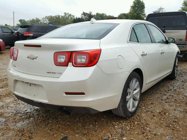 1G11H5SAXDF178557 - 2013 CHEVROLET MALIBU LTZ WHITE photo 4