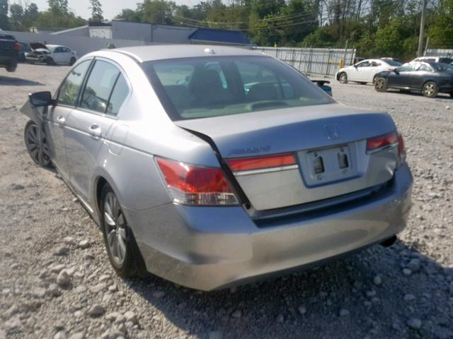 1HGCP2F80CA090607 - 2012 HONDA ACCORD EXL SILVER photo 3