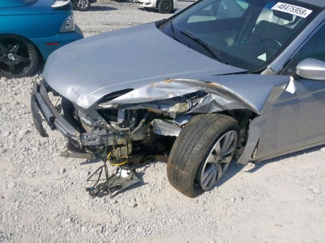 1HGCP2F80CA090607 - 2012 HONDA ACCORD EXL SILVER photo 9