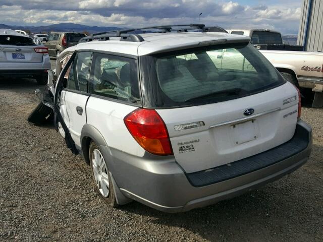 4S4BP61C957377016 - 2005 SUBARU LEGACY OUT WHITE photo 3