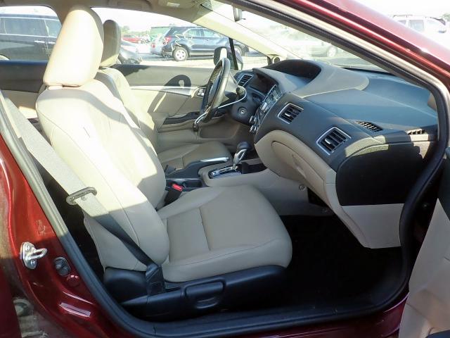 19XFB2F9XDE021490 - 2013 HONDA CIVIC EXL 栗色 照片 5
