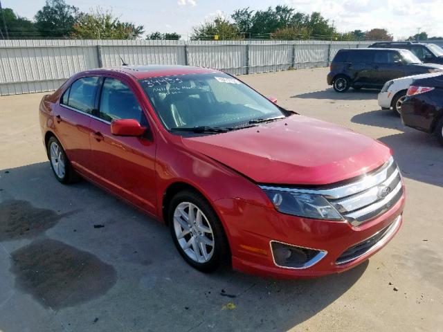 3FAHP0JG0CR412696 - 2012 FORD FUSION SEL RED photo 1