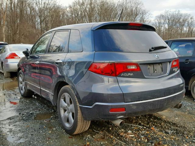 5J8TB18507A024415 - 2007 ACURA RDX TECHNO GRAY photo 3