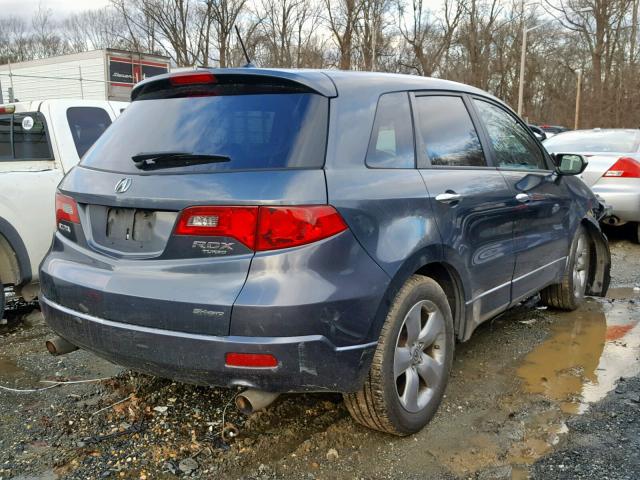 5J8TB18507A024415 - 2007 ACURA RDX TECHNO GRAY photo 4