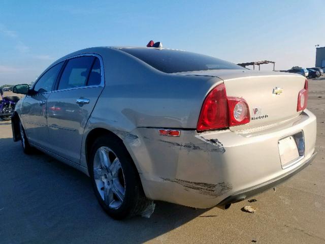 1G1ZC5E02CF219380 - 2012 CHEVROLET MALIBU 1LT 金色 照片 3