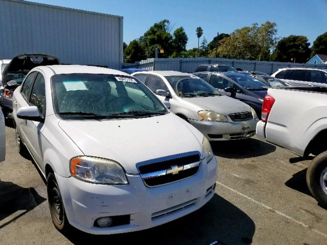 KL1TG5DEXBB176659 - 2011 CHEVROLET AVEO LT WHITE photo 1