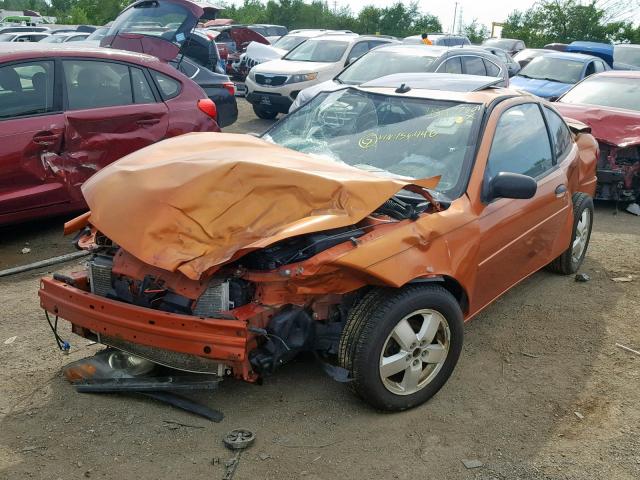 1G1JF12F647156446 - 2004 CHEVROLET CAVALIER L ORANGE photo 2