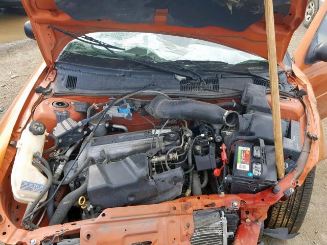 1G1JF12F647156446 - 2004 CHEVROLET CAVALIER L ORANGE photo 7