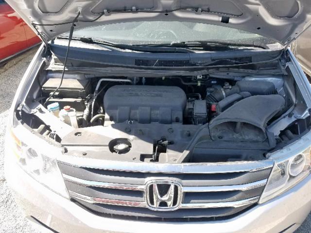 5FNRL5H66DB090217 - 2013 HONDA ODYSSEY EX SILVER photo 7