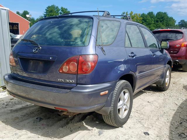 JT6HF10U4X0088482 - 1999 LEXUS RX 300 BLUE photo 4