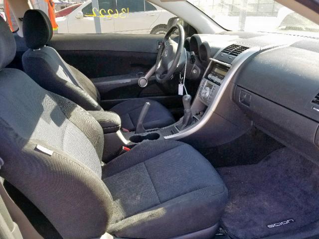 JTKDE167090293451 - 2009 TOYOTA SCION TC ნაცრისფერი ფოტო 5