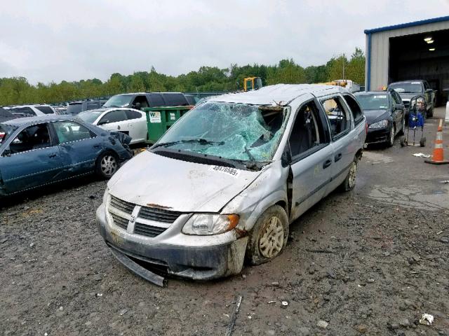 1D4GP25R96B657103 - 2006 DODGE CARAVAN SE SILVER photo 2