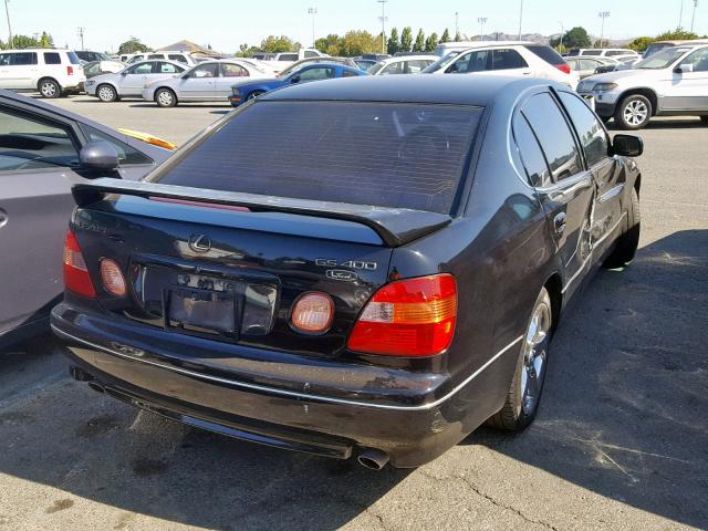 JT8BH68X4W0013251 - 1998 LEXUS GS 400 BLACK photo 4