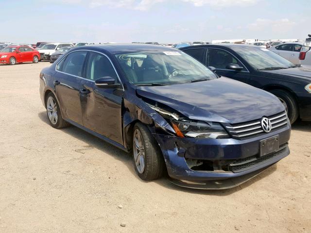 1VWBH7A38EC009017 - 2014 VOLKSWAGEN PASSAT SE BLUE photo 1