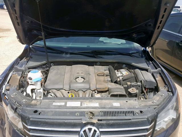 1VWBH7A38EC009017 - 2014 VOLKSWAGEN PASSAT SE BLUE photo 7