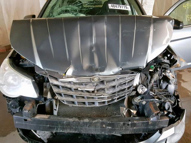 1C3LC46DX9N567309 - 2009 CHRYSLER SEBRING LX GRAY photo 7