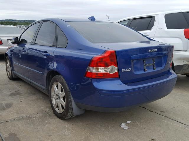 YV1MS382872267351 - 2007 VOLVO S40 2.4I BLUE photo 3